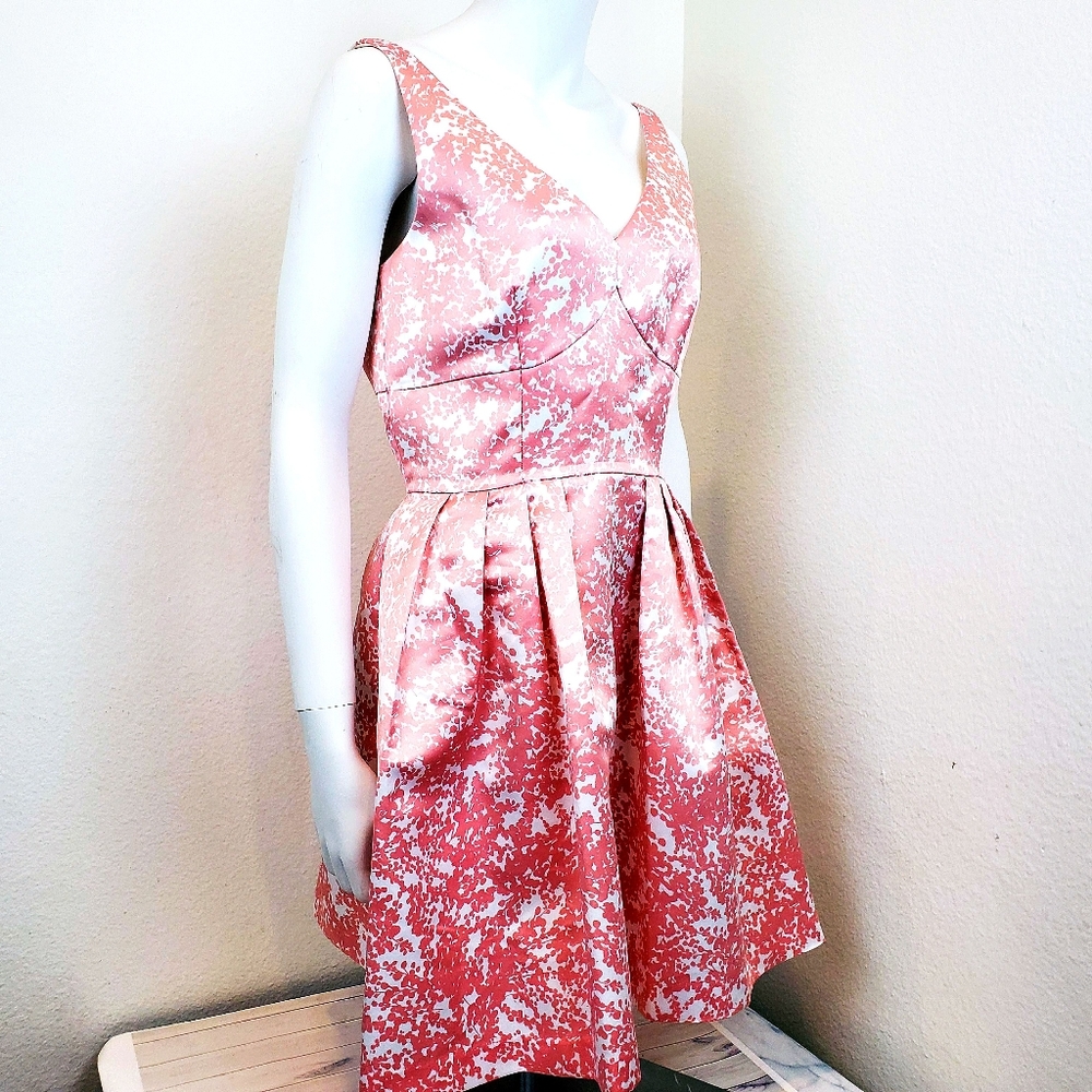 CeCe Pink Fit and Flare Skater Dress Size 10